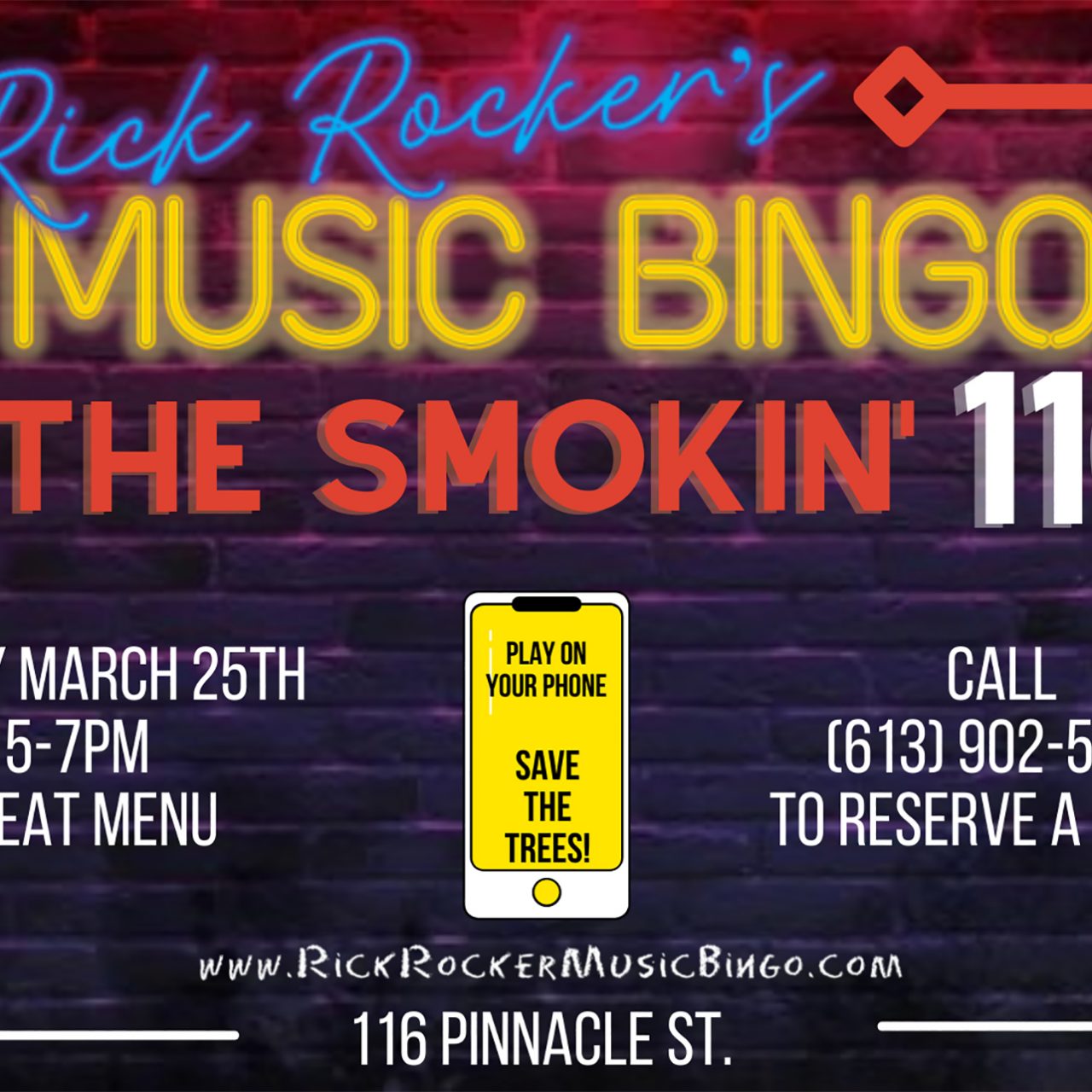 Rick Rocker’s Music Bingo