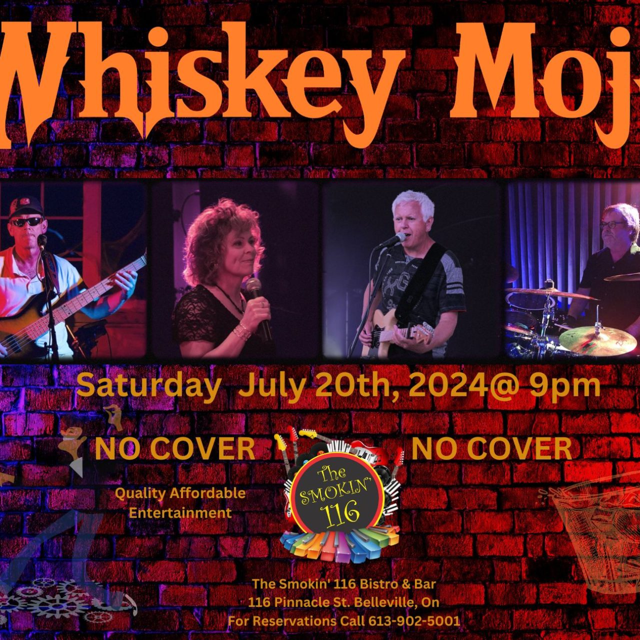 Whiskey MOJO @ The Smokin’ 116 Bistro