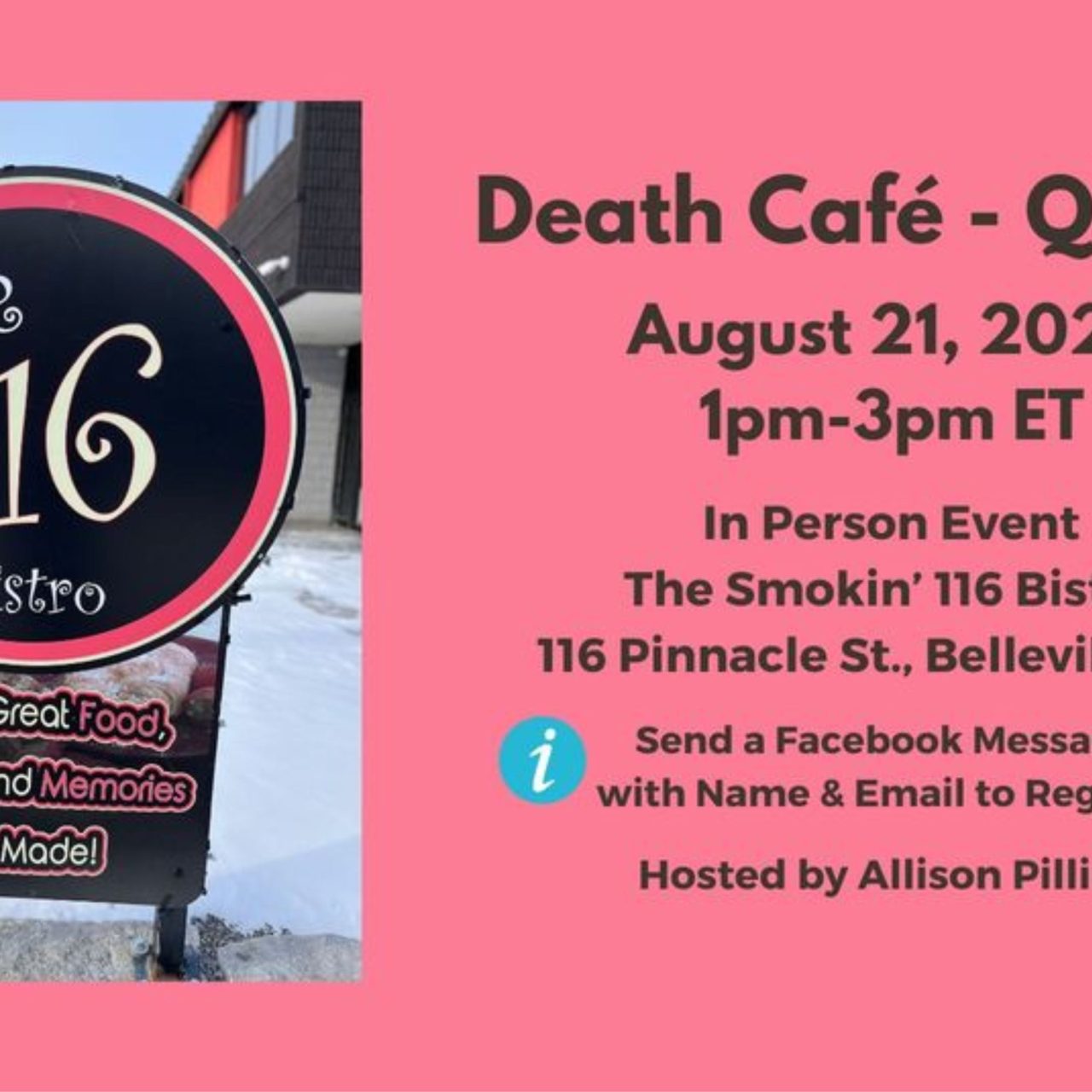 Death Cafe @ The Smokin’ 116 Bistro